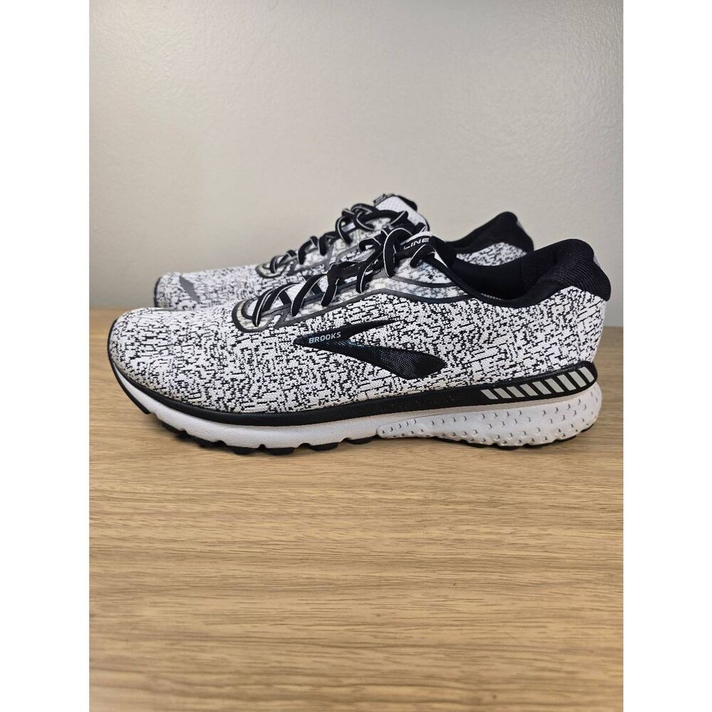 Brooks Adrenaline GTS 20 Black White Men’s Running Shoes Size 15 White Noise